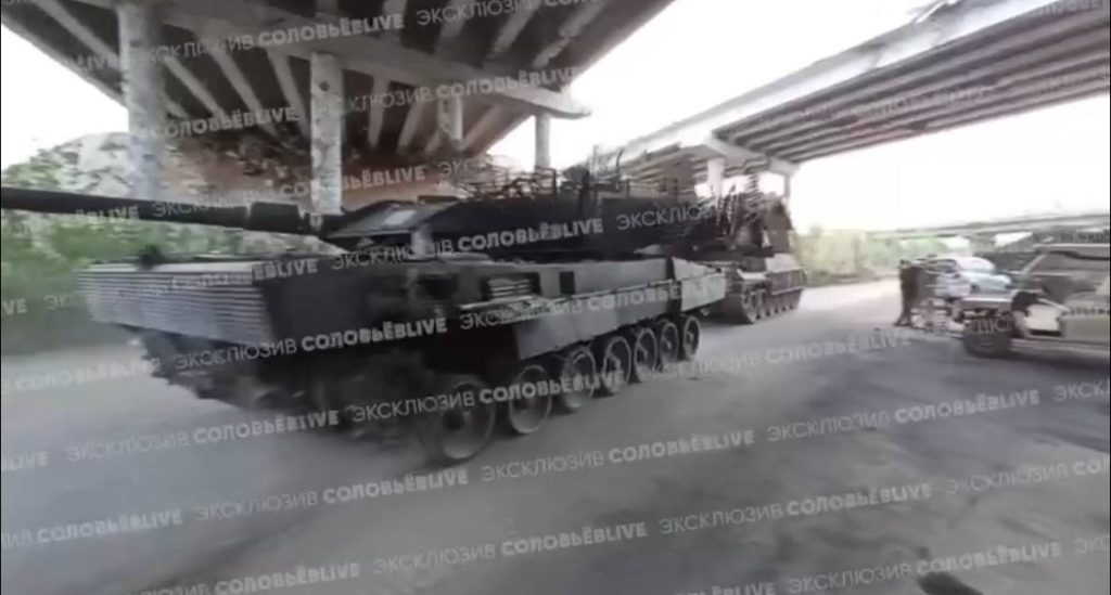 Соловьев опубликовал видео трофейного Leopard 2